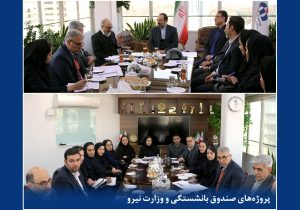 جلسه بررسی برنامه‌ها و ارزیابی عملكرد سال جاری مدیریت پروژه‌های صندوق بازنشستگی و وزارت نیروی بیمه دانا