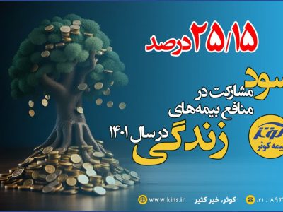 ۲۵٫۱۵ درصد سود مشارکت بیمه های زندگی بیمه کوثر در سال ۱۴۰۱