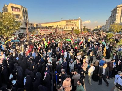 اجتماع مردم تهران در انزجار از جنایات رژیم صهیونیستی