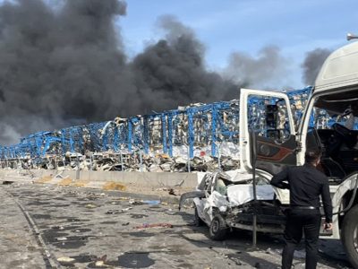 حضور مؤثر شرکت نفت سپاهان در عملیات امدادرسانی به حادثه انفجار و آتشسوزی اسکله بندر شهید رجایی