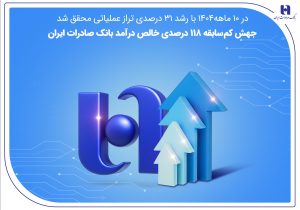 جهش کم‌سابقه ۱۱۸ درصدی خالص درآمد بانک صادرات ایران