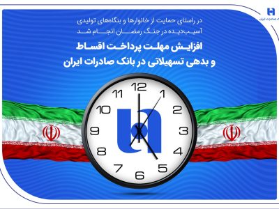 افزایش مهلت پرداخت اقساط و بدهی تسهیلاتی در بانک صادرات ایران