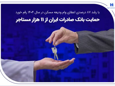 حمایت بانک صادرات ایران از ۱۱ هزار مستاجر