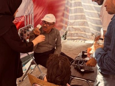 استقرار تیم و تجهیزات پزشکی توسط بیمه دی در مرز مهران