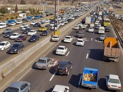 در سه ماهه امسال رقم خورد تردد بیش از ۱۹۹ میلیون وسیله نقلیه در جادههای کشور