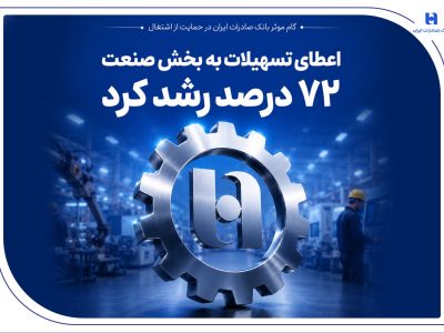 گام موثر بانک صادرات ایران در حمایت از اشتغال/ اعطای تسهیلات به بخش صنعت ۷۲ درصد رشد کرد